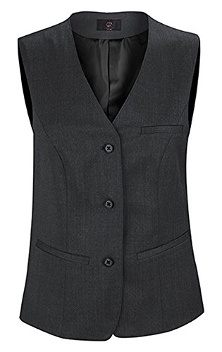 Greiff Größe 44 Corporate Wear Basic Damen Weste Comfort Fit Anthrazit Modell 1249 von GREIFF