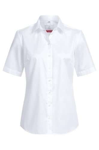 Greiff Corporate Bluse Premium Damen Oeko TEX® Bügelfrei Weiß 46 von Greiff