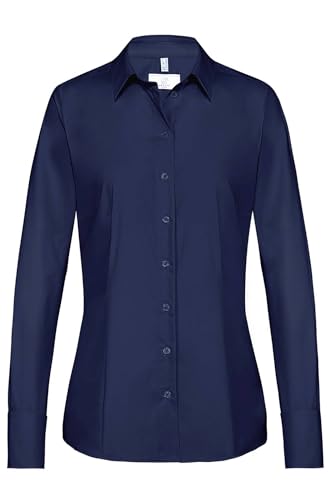 Greiff Corporate Bluse Basic Damen Oeko TEX® pflegeleicht Marine 48 von Greiff