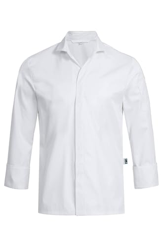 Greiff Gastro Moda Herren Cuisine Exquisit Chefkochhemd VA Slim-Fit Weiß 48 von GREIFF
