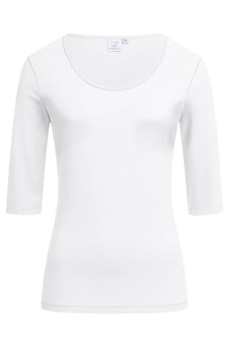 Greiff Größe M Corporate Wear Damen Shirt Regular Fit Halbarm Weiß Modell 6680 von GREIFF