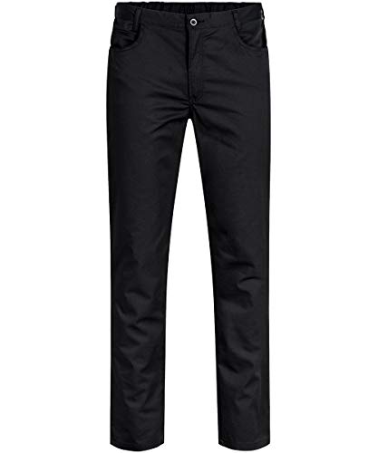 GREIFF Größe 42 Gastro Moda Herren Cuisine Basic 5-Pocket-Hose Regular Fit Schwarz Modell 5321 von GREIFF