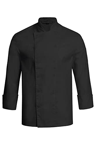 GREIFF Gastro Moda Herren Cuisine Basic Kochjacke Regular Fit Schwarz Modell 5580 Größe XXL von GREIFF