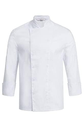 GREIFF Gastro Moda Herren Cuisine Basic Kochjacke Regular Fit Weiß Modell 5580 Größe M von GREIFF