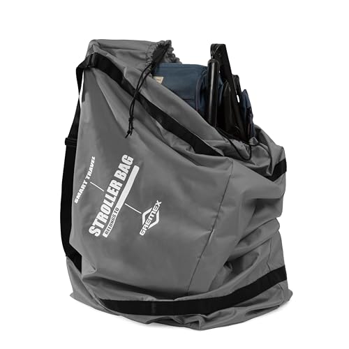 GREMEX Transporttasche Kinderwagen Universelle - Kinderwagen Transporttasche Flugzeug - Kinderwagen taschehülle Flugzeug - Wasserdichter Reißfester Kinderwagen Tasche Flug - Kinderwagen Tasche Groß von GREMEX
