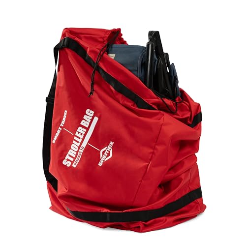 GREMEX Transporttasche Kinderwagen Universelle - Kinderwagen Transporttasche Flugzeug - Kinderwagen taschehülle Flugzeug - Wasserdichter Reißfester Kinderwagen Tasche Flug - Kinderwagen Tasche Groß von GREMEX