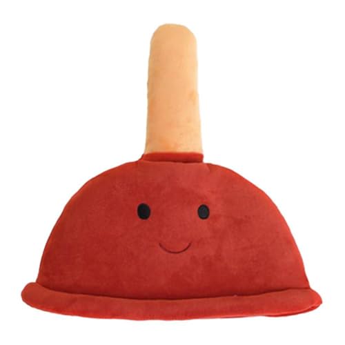 GREOHNMPAW Toilettensauger-Werkzeug, Kopfbedeckung, Hut-Simulation, Dreidimensionale Kopfbedeckung, Süße, Lustige -Dressing-Kopfbedeckung, Selfie-Requisite von GREOHNMPAW