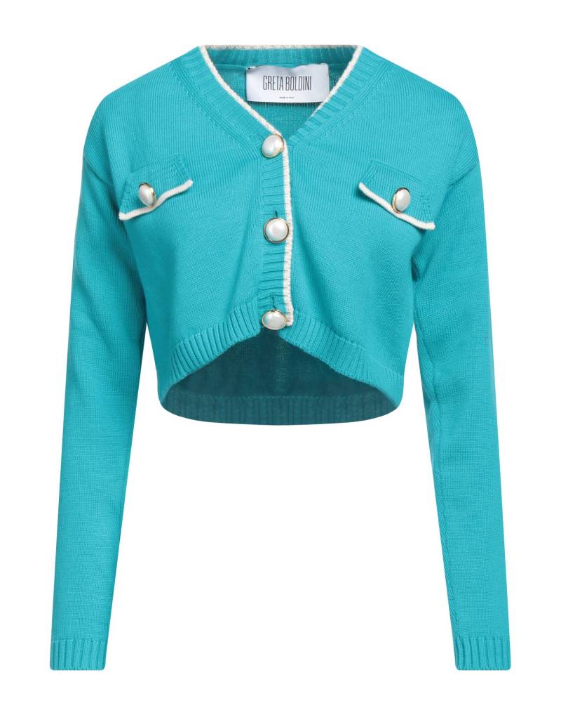 GRETA BOLDINI Strickjacke Damen Tūrkis von GRETA BOLDINI