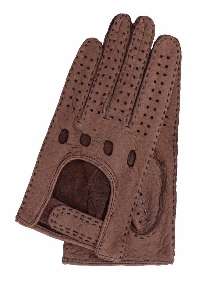 GRETCHEN Lederhandschuhe Womens Peccary Driving Gloves in klassischem Autohandschuh-Design von GRETCHEN