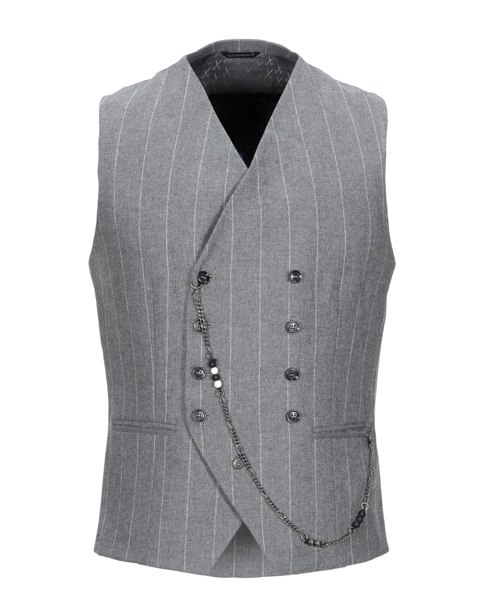GREY DANIELE ALESSANDRINI Couture-weste Herren Grau von GREY DANIELE ALESSANDRINI