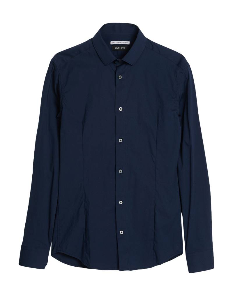 GREY DANIELE ALESSANDRINI Hemd Herren Marineblau von GREY DANIELE ALESSANDRINI