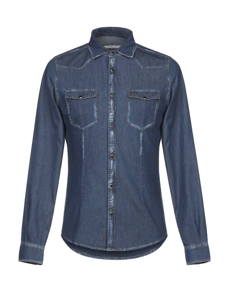 GREY DANIELE ALESSANDRINI Jeanshemd Herren Blau von GREY DANIELE ALESSANDRINI