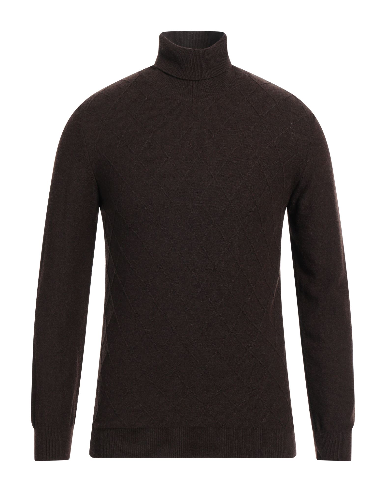 GREY DANIELE ALESSANDRINI Rollkragenpullover Herren Dunkelbraun von GREY DANIELE ALESSANDRINI