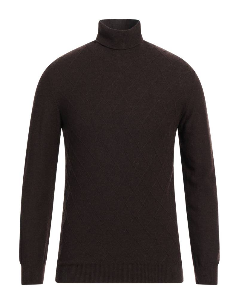 GREY DANIELE ALESSANDRINI Rollkragenpullover Herren Dunkelbraun von GREY DANIELE ALESSANDRINI