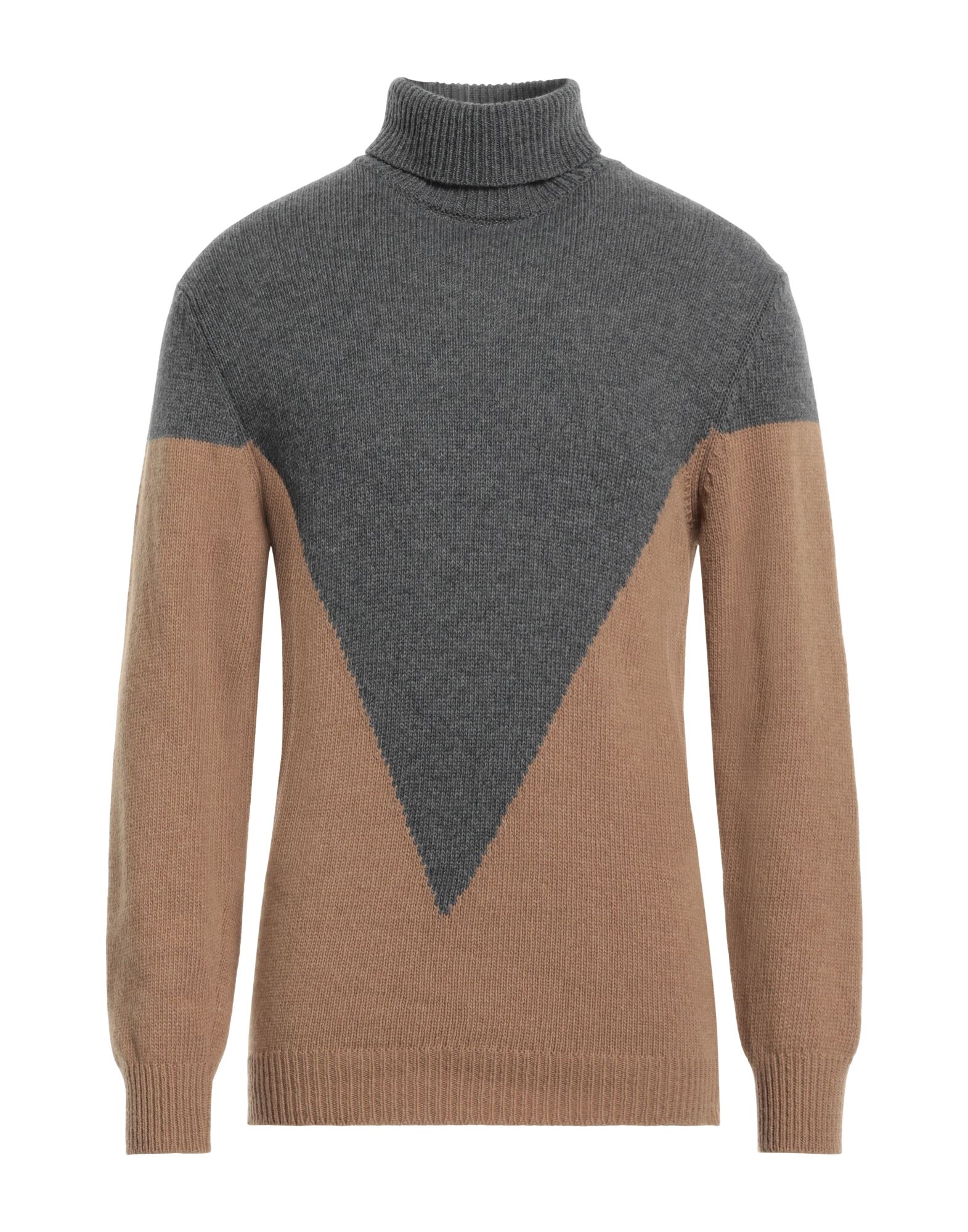 GREY DANIELE ALESSANDRINI Rollkragenpullover Herren Kamel von GREY DANIELE ALESSANDRINI