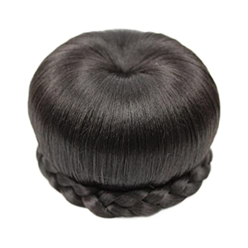 Haarteil Haarverlängerung Geflochtenes Haarknoten Haarteil Synthetische Hochsteckfrisur Geflochtener Chignon mit eingebauten Kämmen for Frauen Mädchen Party Hochzeit Tanzen Frisuren Haarschmuck Haarte von GRFIT