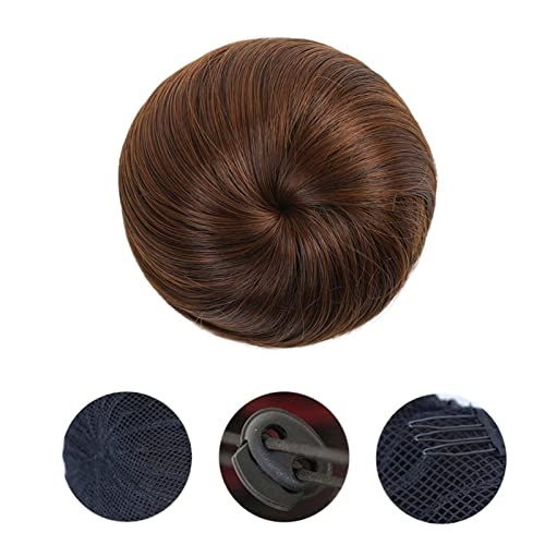 Haarteil Haarverlängerung Kunstfaser-Haarverlängerung, Chignon, Donut, Haarknoten, Ballerina, synthetische Haarteile, elastisches Band, Dutt, Hochsteckfrisur, Haarteile for Frauen, Mädchen Haarteil Ha von GRFIT