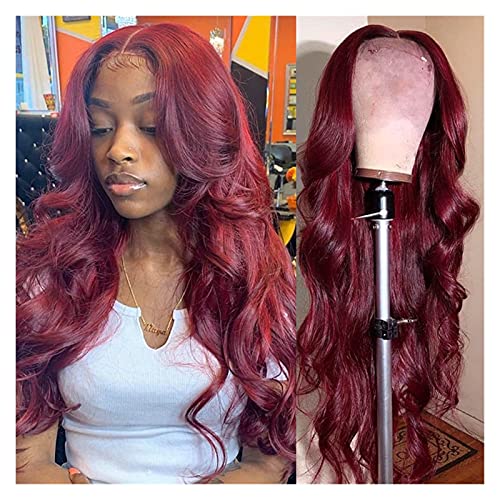 Perücken für Frauen 13 × 6 Körperwelle Spitze Front Perücke Menschenhaarperücken for Frauen Frontal Bob Prepucked Brazilian Lace Front Perücke Hellbraune Spitze für den täglichen Gebrauch (Size : 99J von GRFIT