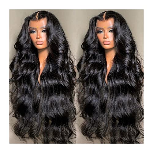 Synthetische Perücke 8-40 Zoll Körperwelle Lace Front Perücken Echthaar vorgezupft mit Babyhaar Brasilianisches Reines Haar Transparente HD Remy Echthaarperücken for schwarze Frauen Cosplay Perücke ( von GRFIT