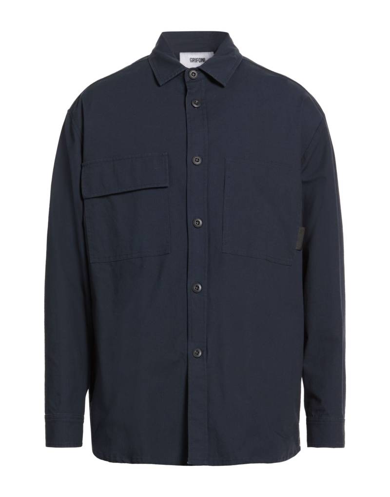 GRIFONI Hemd Herren Nachtblau von GRIFONI