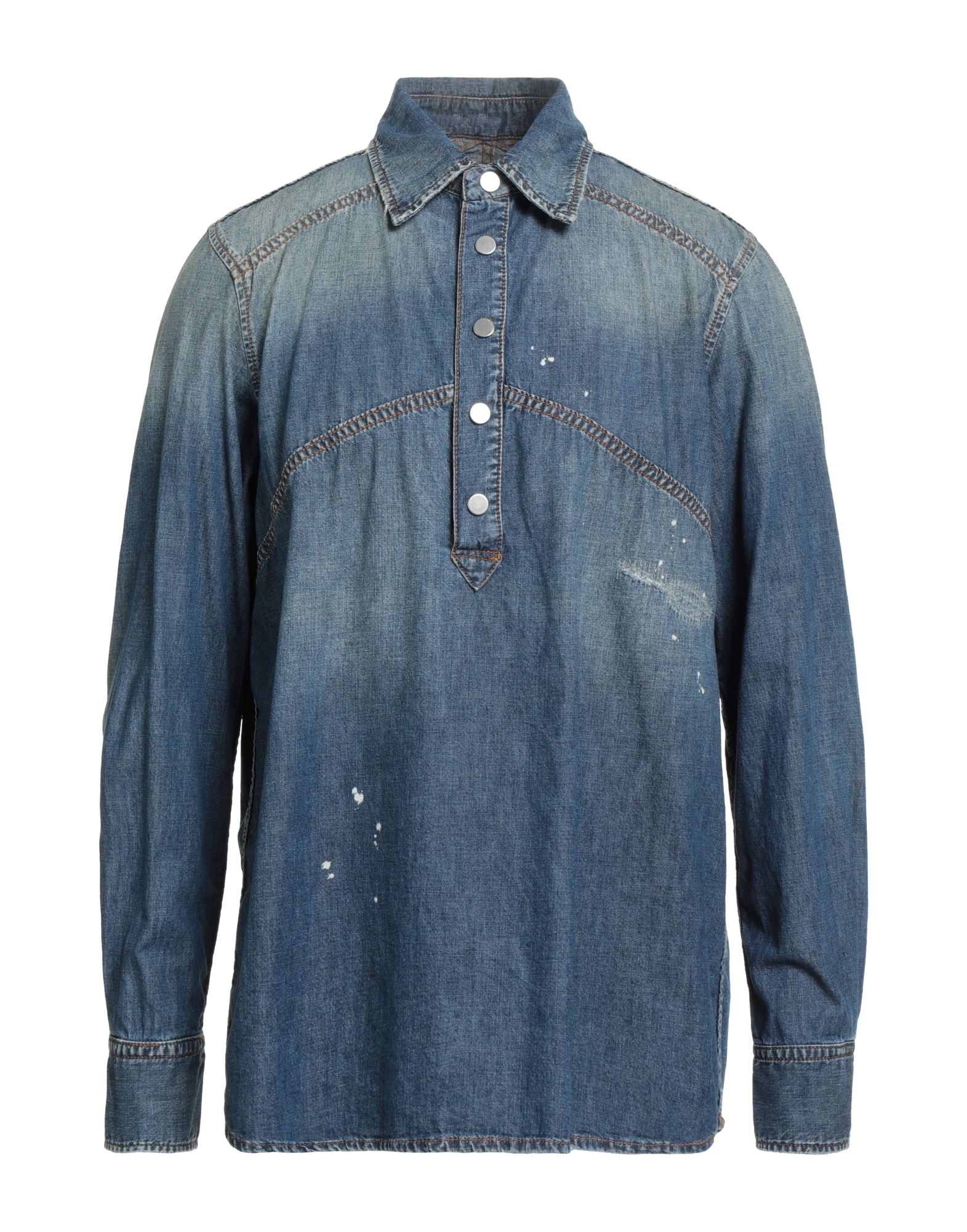 GRIFONI Jeanshemd Herren Blau von GRIFONI