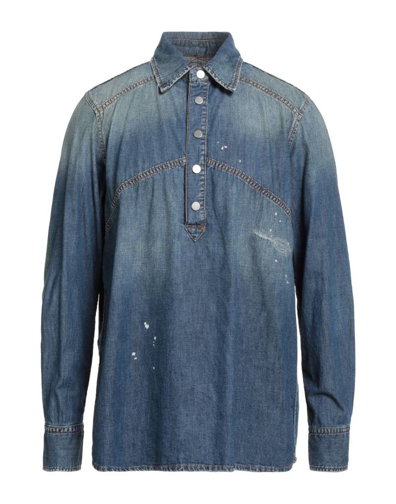 GRIFONI Jeanshemd Herren Blau von GRIFONI