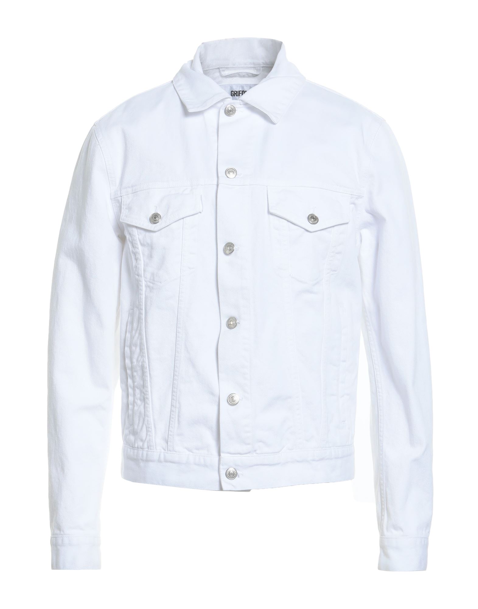 GRIFONI Jeansjacke/-mantel Herren Weiß von GRIFONI