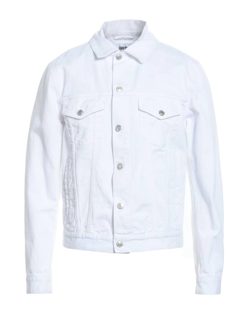 GRIFONI Jeansjacke/-mantel Herren Weiß von GRIFONI