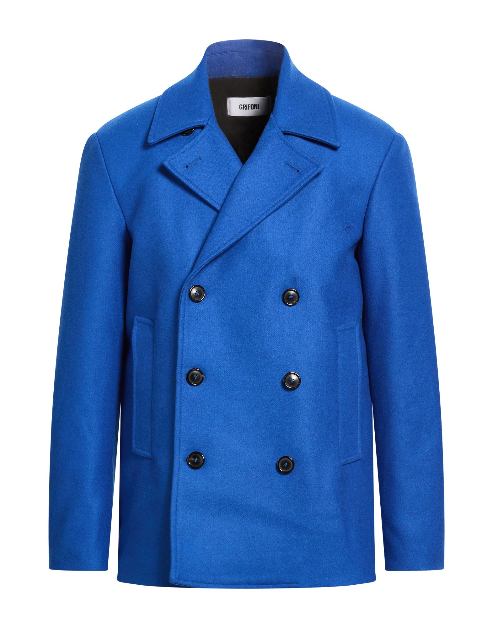 GRIFONI Mantel Herren Blau von GRIFONI