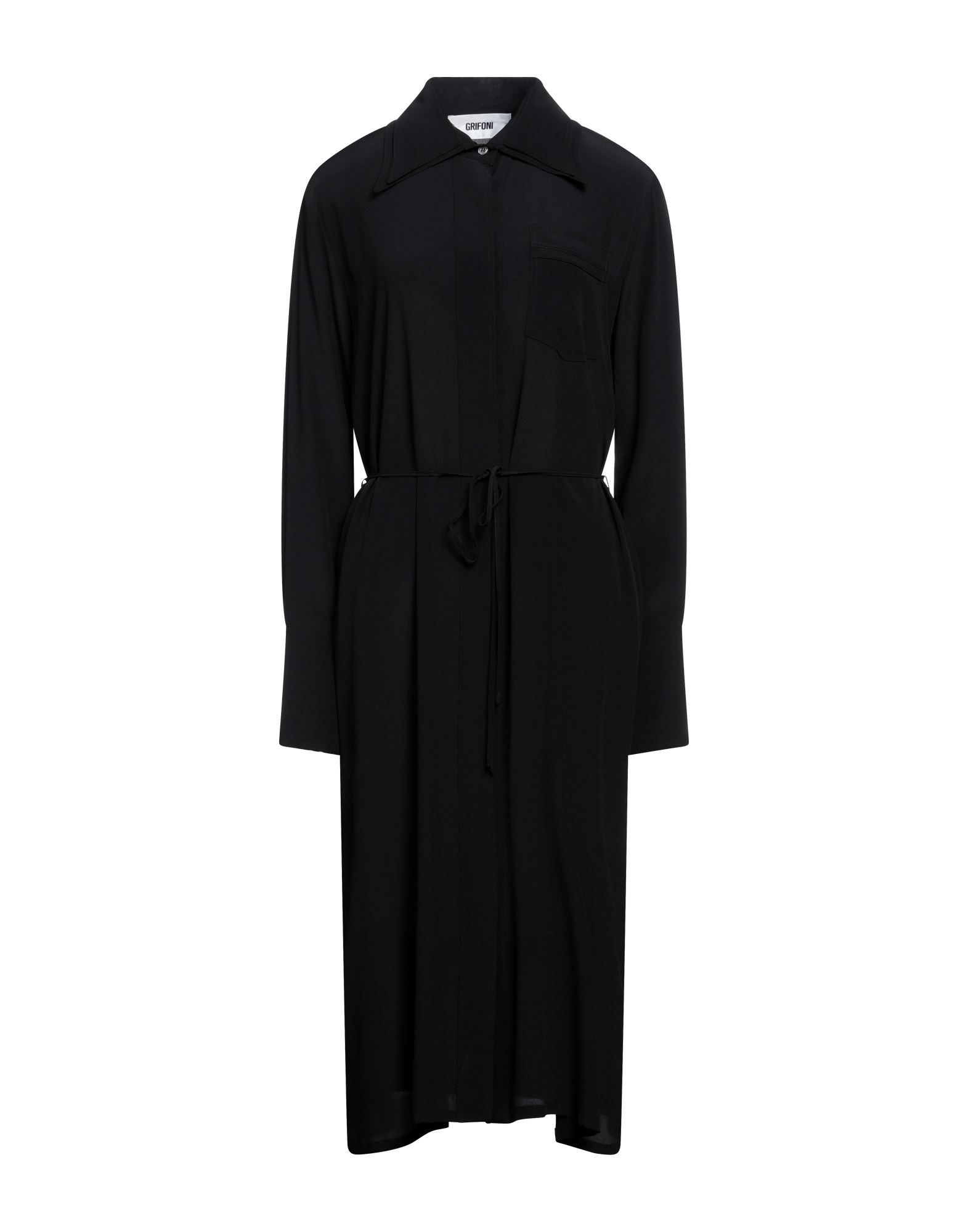 GRIFONI Midi-kleid Damen Schwarz von GRIFONI