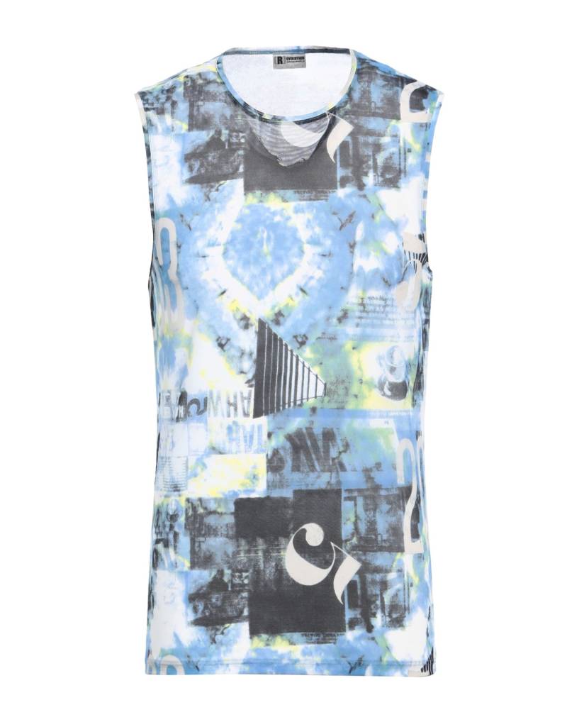 GRIGIO PERLA Tank Top Herren Azurblau von GRIGIO PERLA