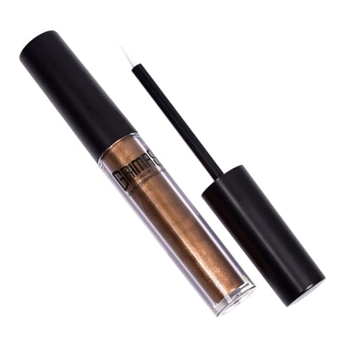 GRIMAS Eyeliner 3ml, metallic copper, professionelle wasserfeste Augenkonturfarbe mit dünnem Applikator, schnell trocknend von GRIMAS