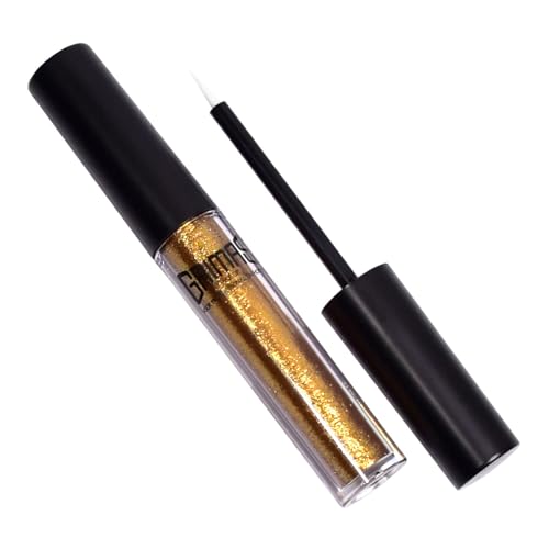 GRIMAS Eyeliner 3ml, metallic gold, professionelle wasserfeste Augenkonturfarbe mit dünnem Applikator, schnell trocknend von GRIMAS