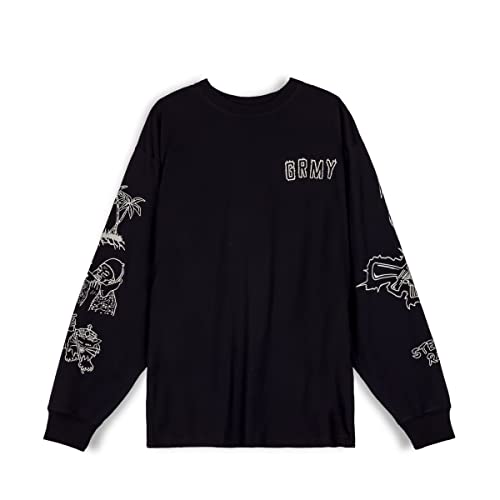 Camiseta Manga Larga Grimey The Toughest - Black Spring 23 von GRIMEY