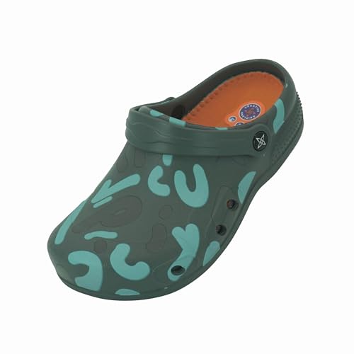 GRIPLAND Rutschfeste Chef Schuhe Garten Clogs Zufälliges Alphabet 44 EU von GRIPLAND