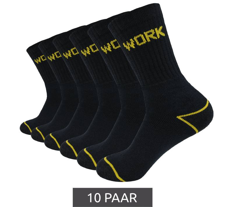 10 Paar GRIPWOOL Arbeits-Strümpfe Baumwoll-Socken Work-Socken Schwarz 10 Paar GRIPWOOL Arbeits-Strümpfe Baumwoll-Socken Work-Socken Schwarz von GRIPWOOL