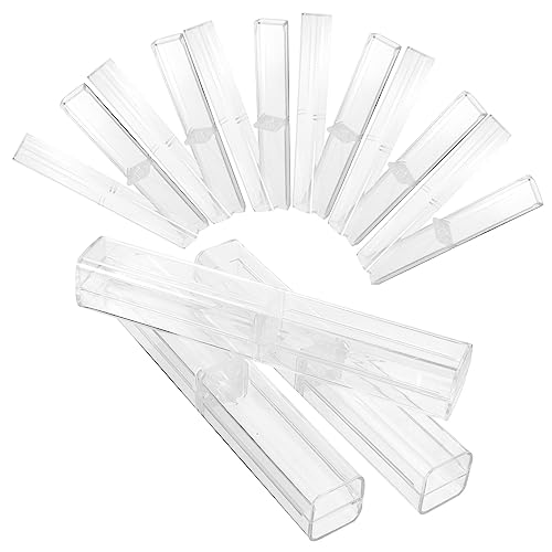 GRIRIW 10stücke Transparente Stifteköcher Praktische Bleistiftboxen Aufbewahrung Von Schreibwaren Für Schule Büro Und Zuhause Organisieren Sie Ihre Stifte Und Marker von GRIRIW