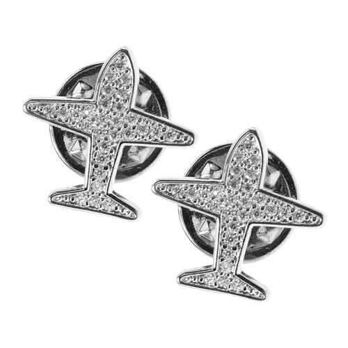 GRIRIW 2 Stück Brooch Button Pins Sicherheitsnadeln Broschen Knöpfe für Kleidung Damen Shirt Cardigan Dekorative Verschlüsse Praktisch und Elegant für Alltag und Festliche Anlässe von GRIRIW