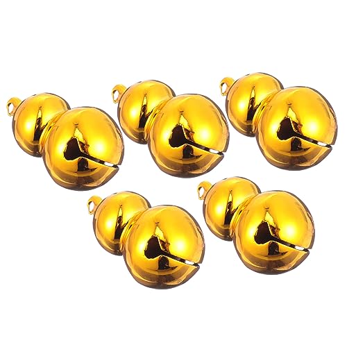 GRIRIW 5St Kürbisglocke Feiertagskranzglocken Glocke für Hunde Puppe weihnachtsdeko christmas decorations katze hund glocken Haustierzubehör Glücklich Halsband kupferne Glocke die Klingel von GRIRIW