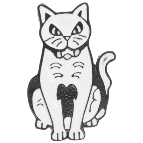 GRIRIW Kreative Katzenbrosche Legierung Niedliche Cartoon Anstecknadel für Rucksäcke Kleidung und Accessoires Leicht und Vielseitig Einsetzbar von GRIRIW