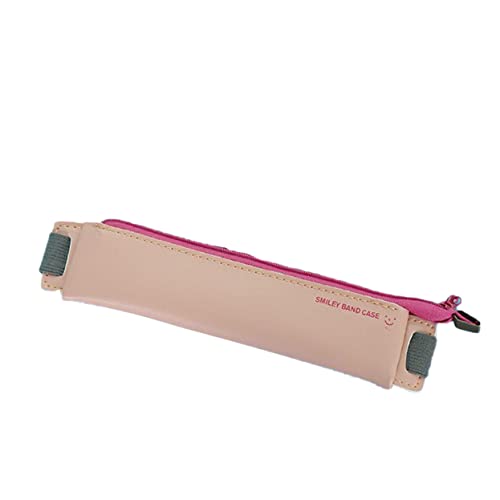 GRIRIW Stiftebeutel Federmäppchen für die Schule Federmäppchen mit Reißverschluss rosa Kosmetiktasche Stiftetui mit Reißverschluss Aufbewahrungstasche für Stifte Sanft Stifthalter bilden von GRIRIW