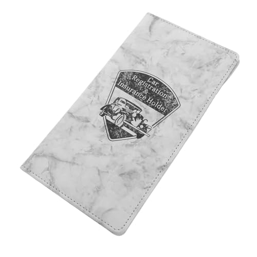 GRIRIW Marmor Auto Registrierung Versicherungshalter Führerschein Essential Document Organizer Auto Wallet Pouch Vielseitige Aufbewahrung von GRIRIW