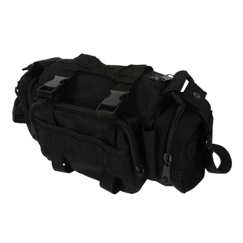 GRIRIW Multifunktionale Outdoor Hüfttasche Verstellbar Schultertasche Sports Camera Bag Vielseitig Tragbar für Wandern Radfahren Freizeit Schwarz von GRIRIW