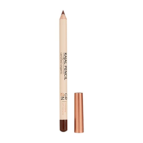 GRN [GRÜN] Biokosmetik Kajal Pencil brown mud - softe Mine, hohe Pigmentierung - cremige Textur - vegan - talkfrei - 1,1 g von G R N shades of nature