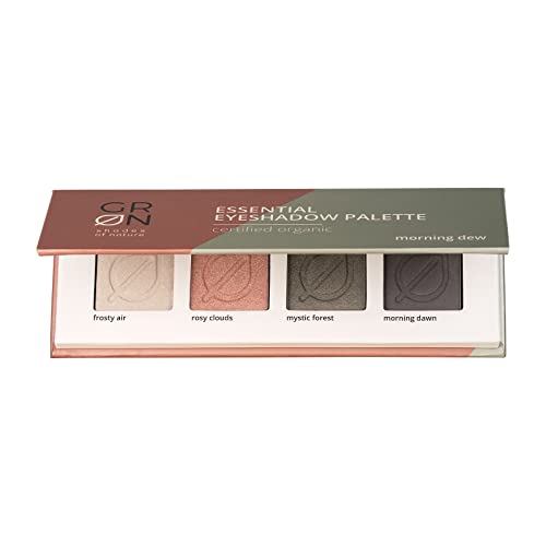 GRN [GRÜN] Biokosmetik Essential Eyeshadow Palette morning dew -für warme Hauttypen - Lidschatten mit satten Pigmenten, intensiven Farben - samtweiche Textur - vegan - talkfrei - 5 g von G R N shades of nature