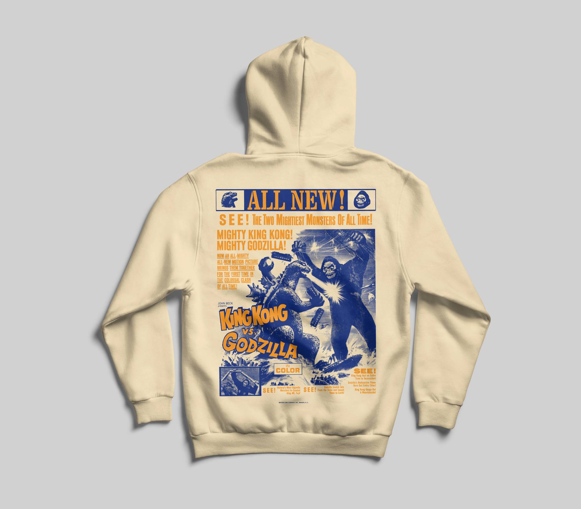King Kong Vs Godzilla Kapuzenpullover von TheAtticSupplyCo