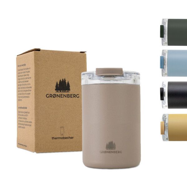 GROENENBERG Thermobecher 350 ml | Kaffeebecher to go 100% Auslaufsicher | Hält mind. 4 h warm von GROENENBERG