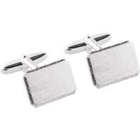 GROM 925 Sterling Silber Manschettenknöpfe mit Struktur-Oberfläche von GROM