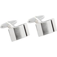 GROM Rechteckige Manschettenknöpfe aus 925 Sterling Silber in 0 von GROM