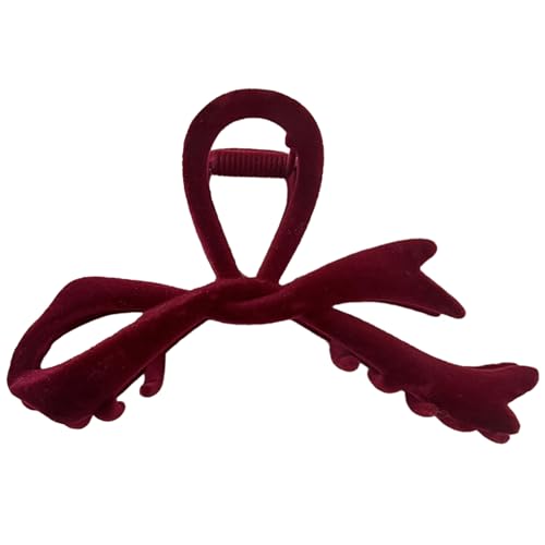 GRONGU Trendige Band Bowknot Clip Vielseitige Und Robuste Haarklammer Niedliche Schleife Haarklammer Aus Kunststoff Für Frauen Und Mädchen Modische Haarnadel von GRONGU